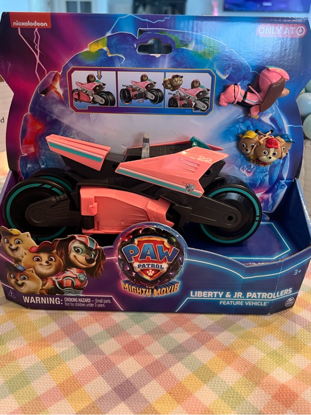 PAW Patrol Liberty & Jr. Patrollers Pink Motorcycle Vehicle